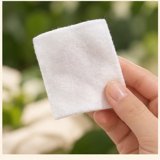 Kiểm tra bông tẩy trang sau khi làm sạch