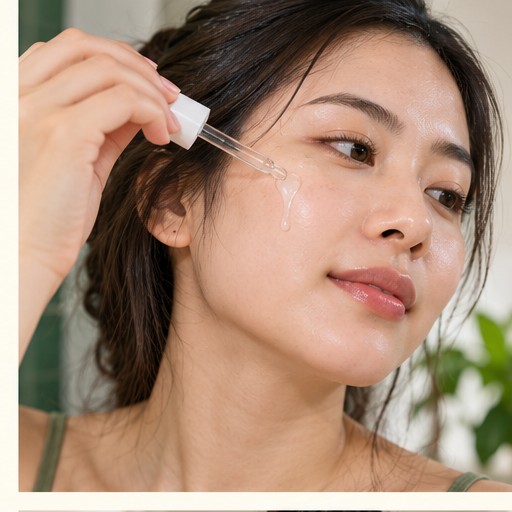 Thoa serum mỏng trên da